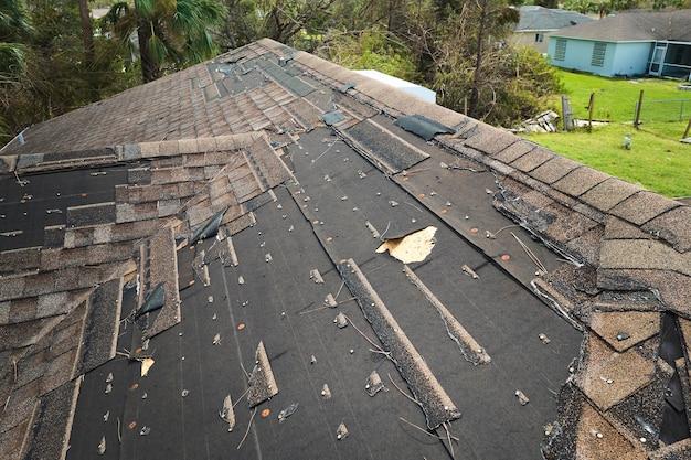 hail damage on a roof