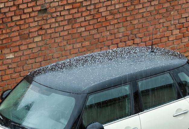 hail damage on a roof