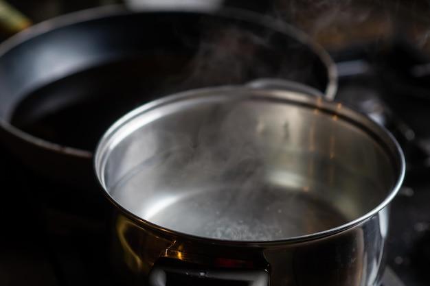 water in the pan of hot water heater