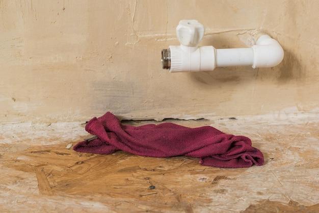 shower drain clogged with sand