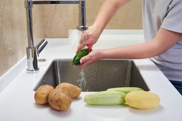 unclog potato peels kitchen sink