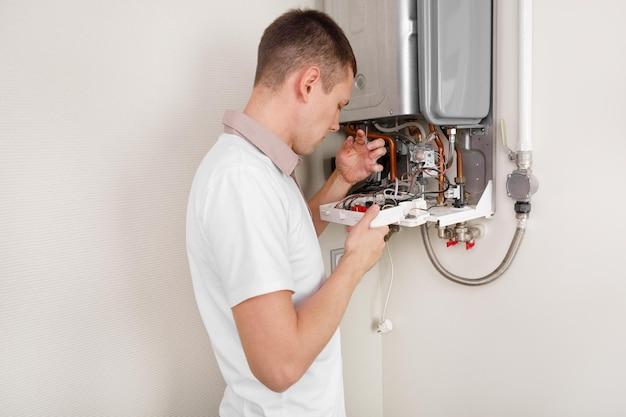 water heater plumber or electrician