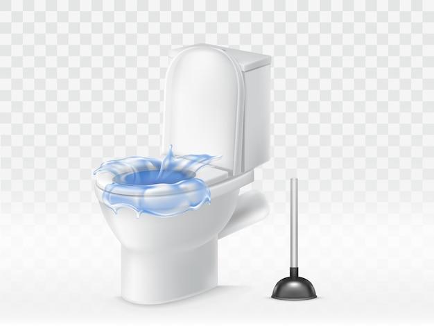 toilet backs up when it rains