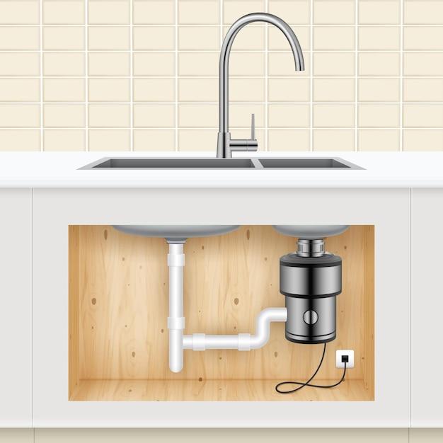 kitchen sink only drains when garbage disposal is on