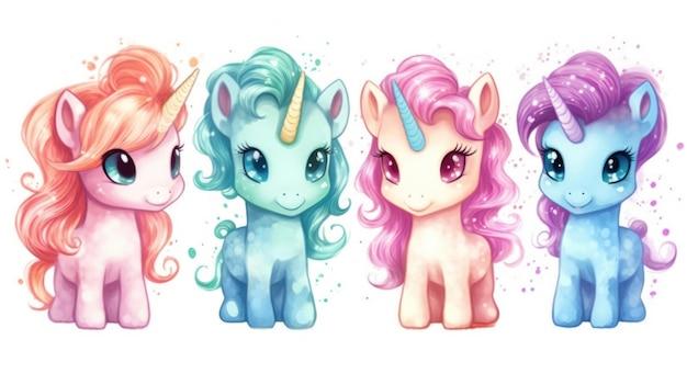 4 unicorns