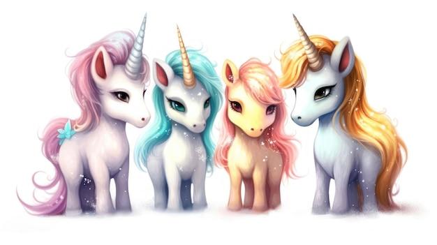 4 unicorns