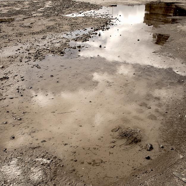 random puddle of water on floor