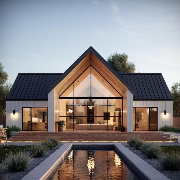 barn pool house