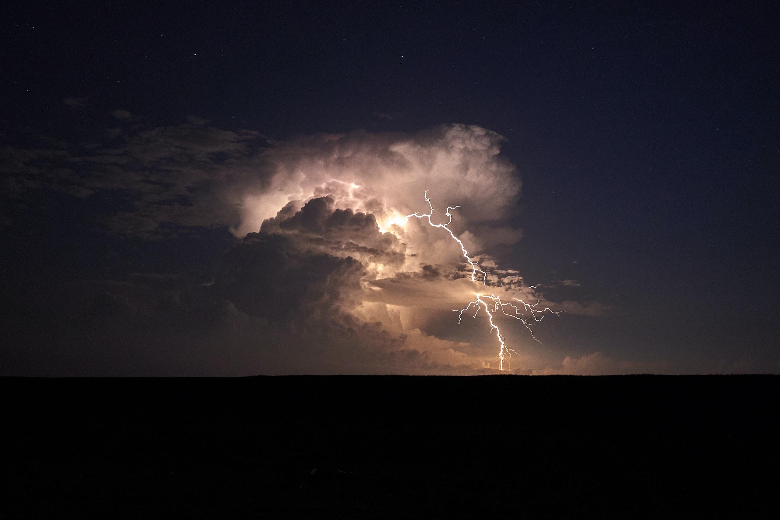 lightning strike concrete