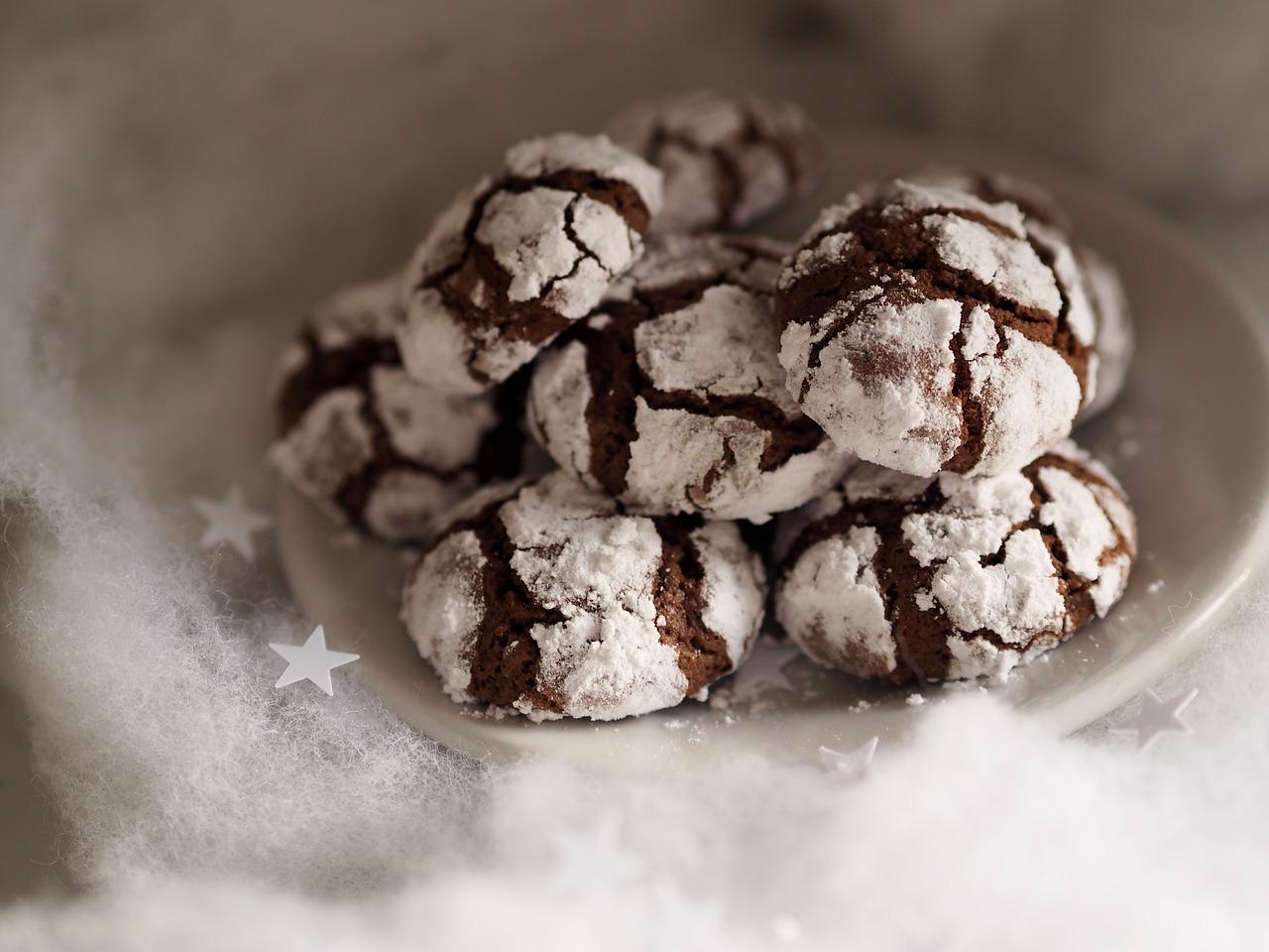 chai crinkle cookies