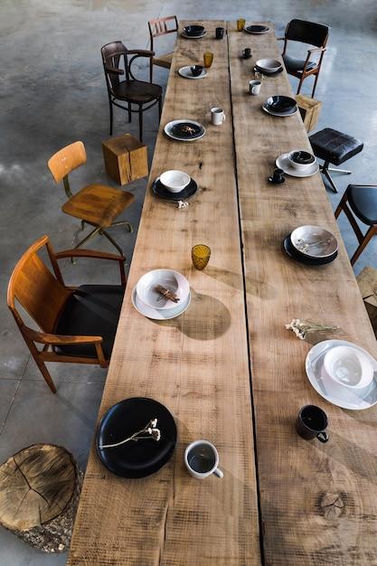 creative dining table