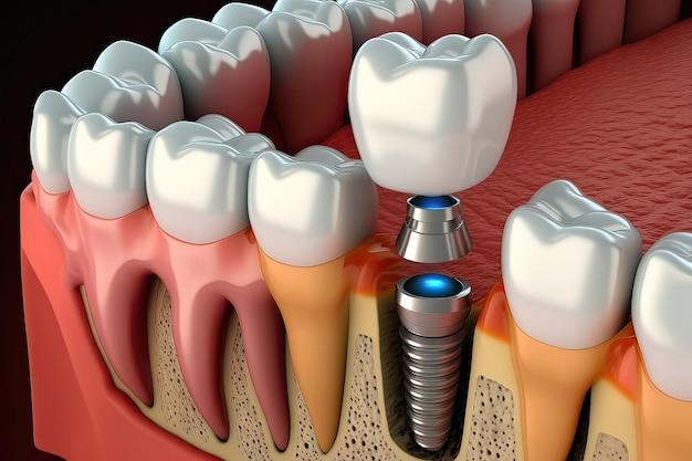 dental implant without crown