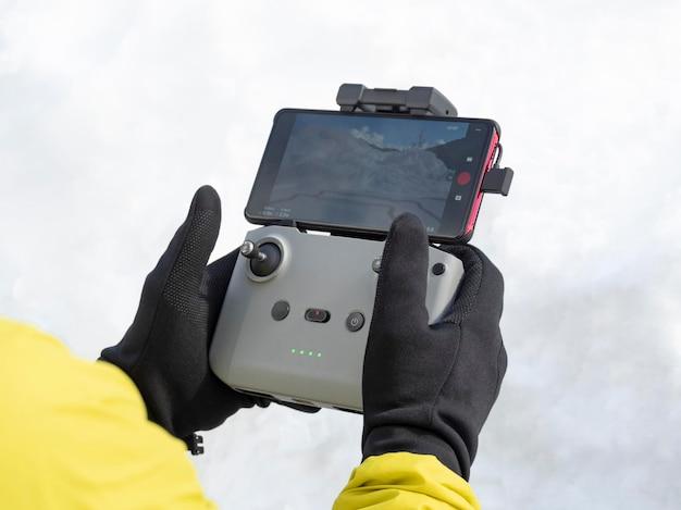 glove controlled drone