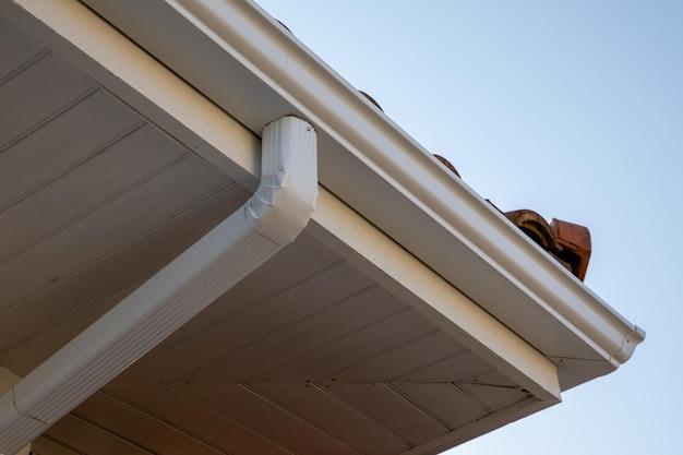 gutters on roof overhang