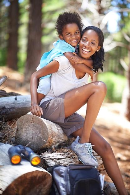 mom hiking