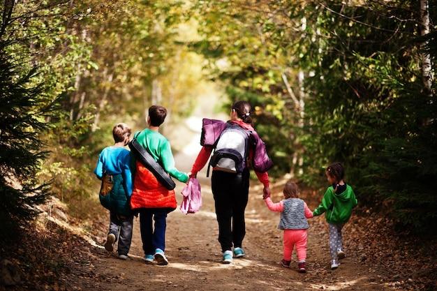 mom hiking