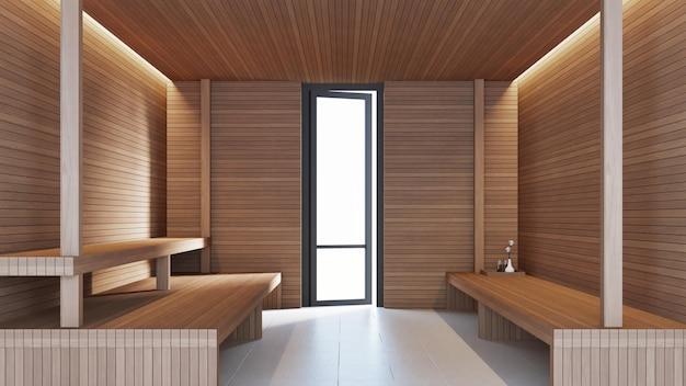 modern indoor sauna