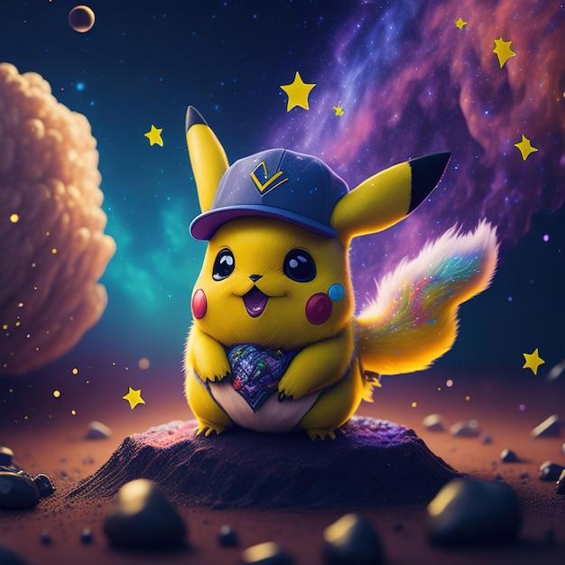 rock star pikachu