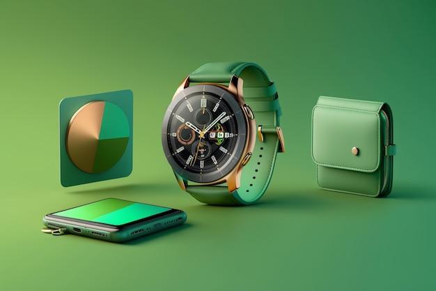 samsung watch 5 green light