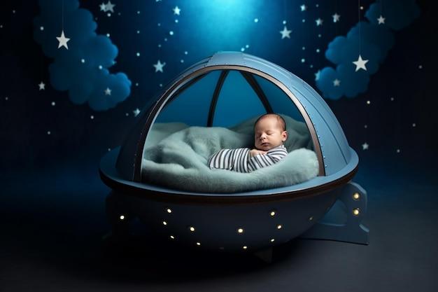 sleeping baby shark tank