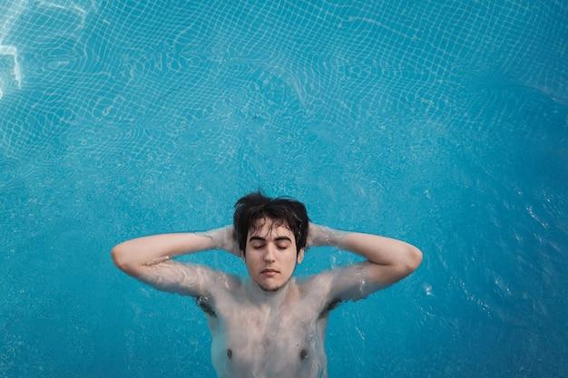 swimming while raining