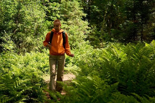 teenagers hiking