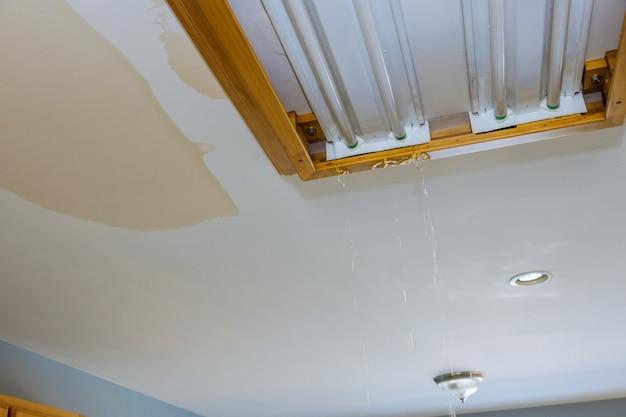 water seeping through kitchen floor