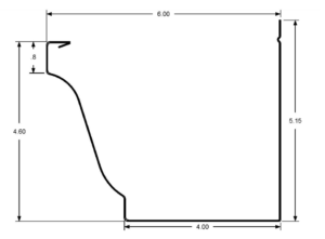 5 inch gutter dimensions