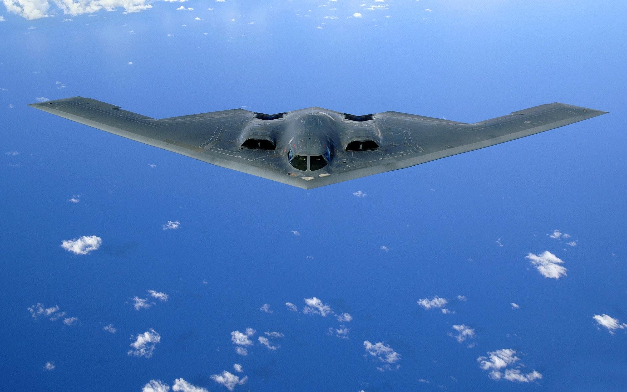 Can the B-2 fly in rain?