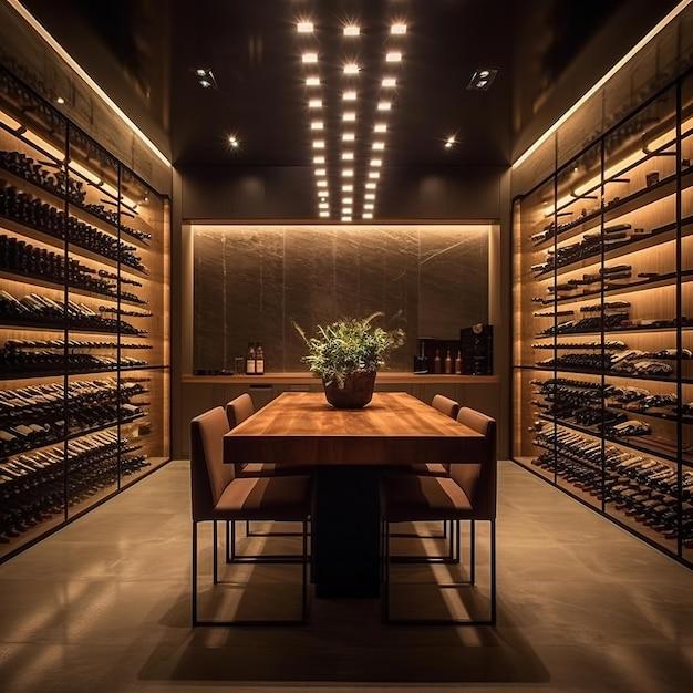 luxury wine cellar