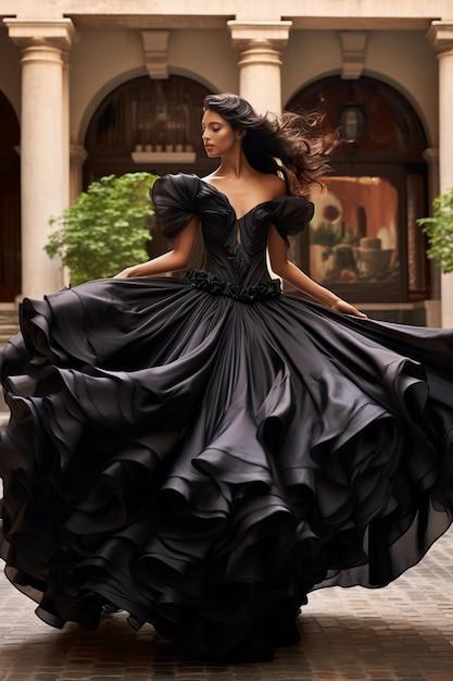 cinderella black wedding dresses