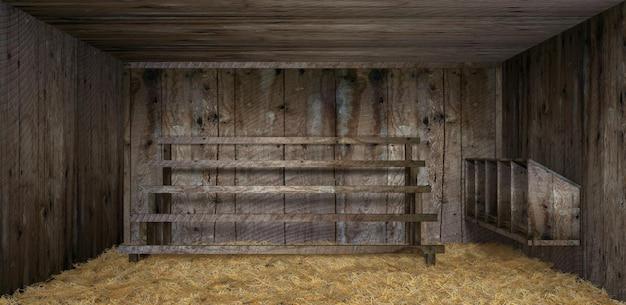 inside a chicken coop