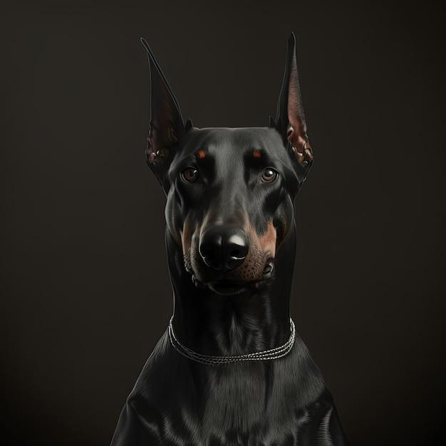 doberman all black