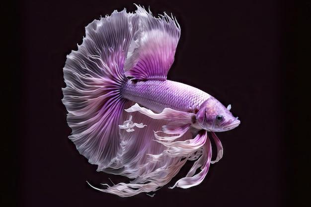 purple betta fish