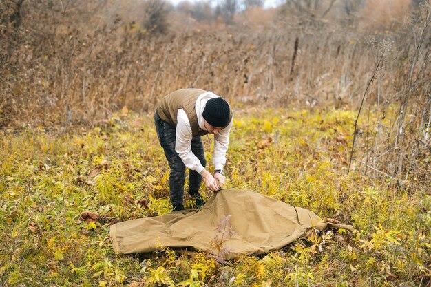 canvas bedroll