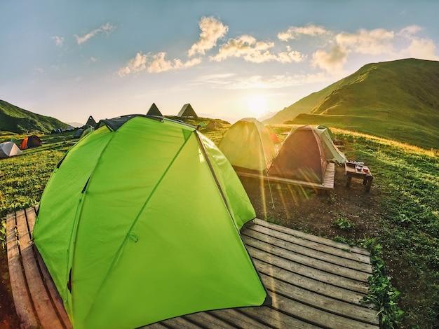 platforms for tents