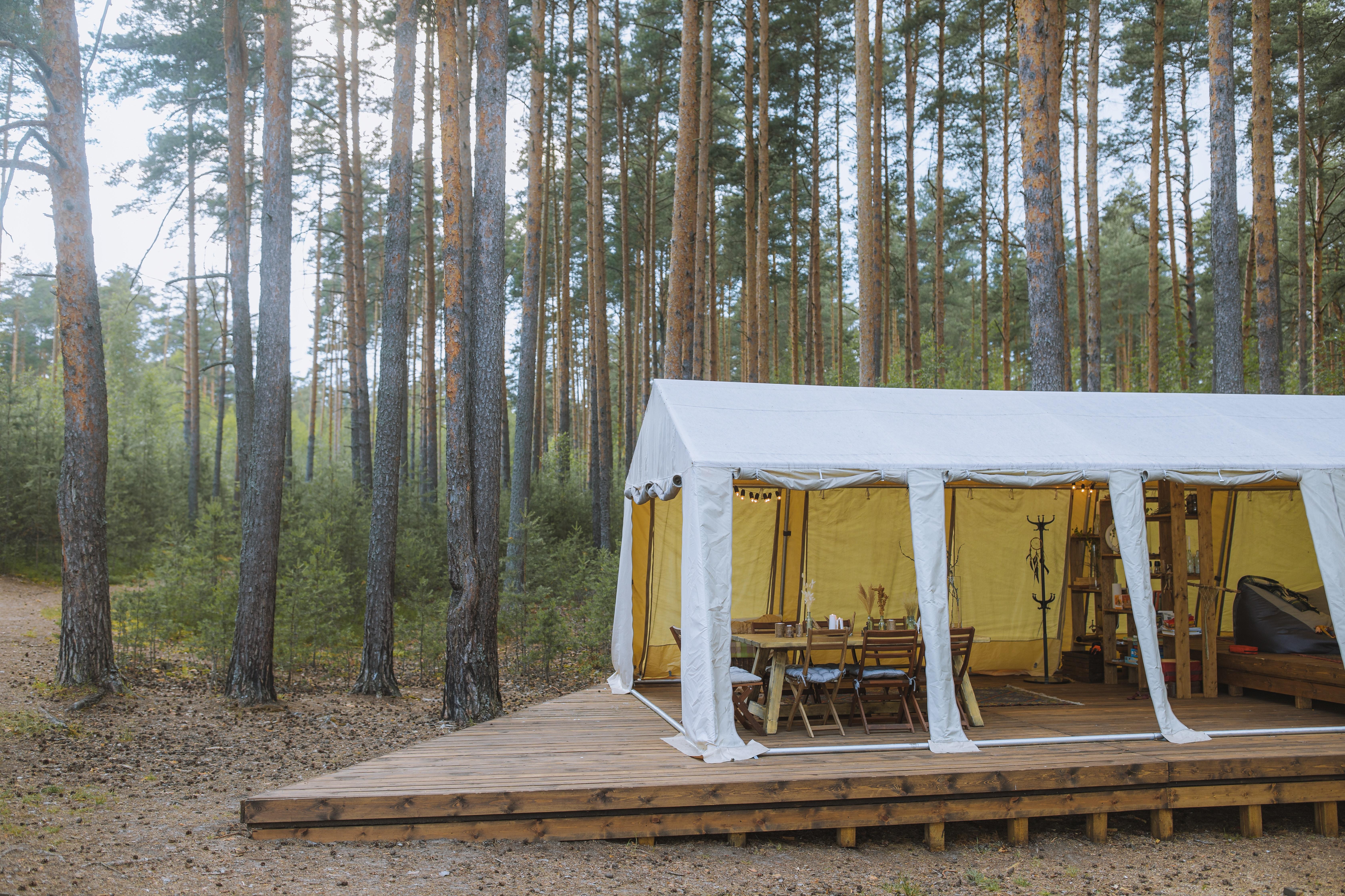 platforms for tents