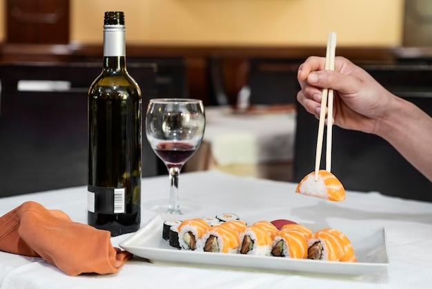 wine pairing with sushi