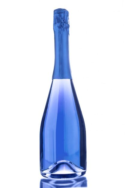 wines in a blue bottle