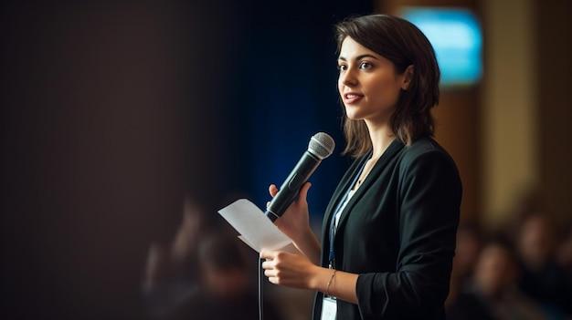 women public speaking