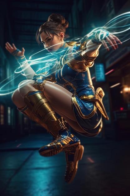 Why does Chun-Li speak Japanese?