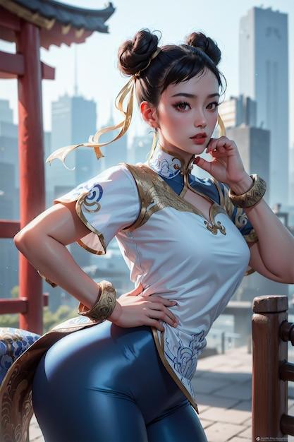 Why does Chun-Li speak Japanese?