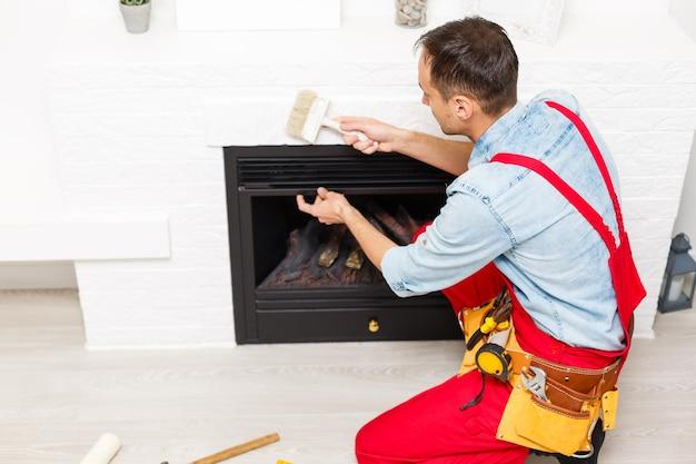 Can Ceramic Tile Around Fireplace Be Painted 