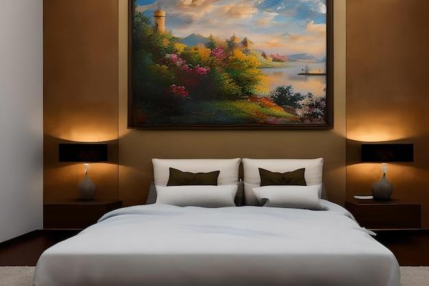  How Big Should Art Be Above King Bed 