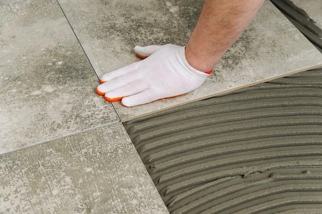 How To Attach A 2X4 To Ceramic Floor Tile 