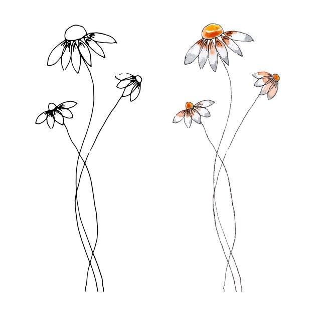 How To Draw A Field Of Flowers Step By Step OATUU