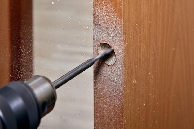 How To Drill Hole For Door Latch 