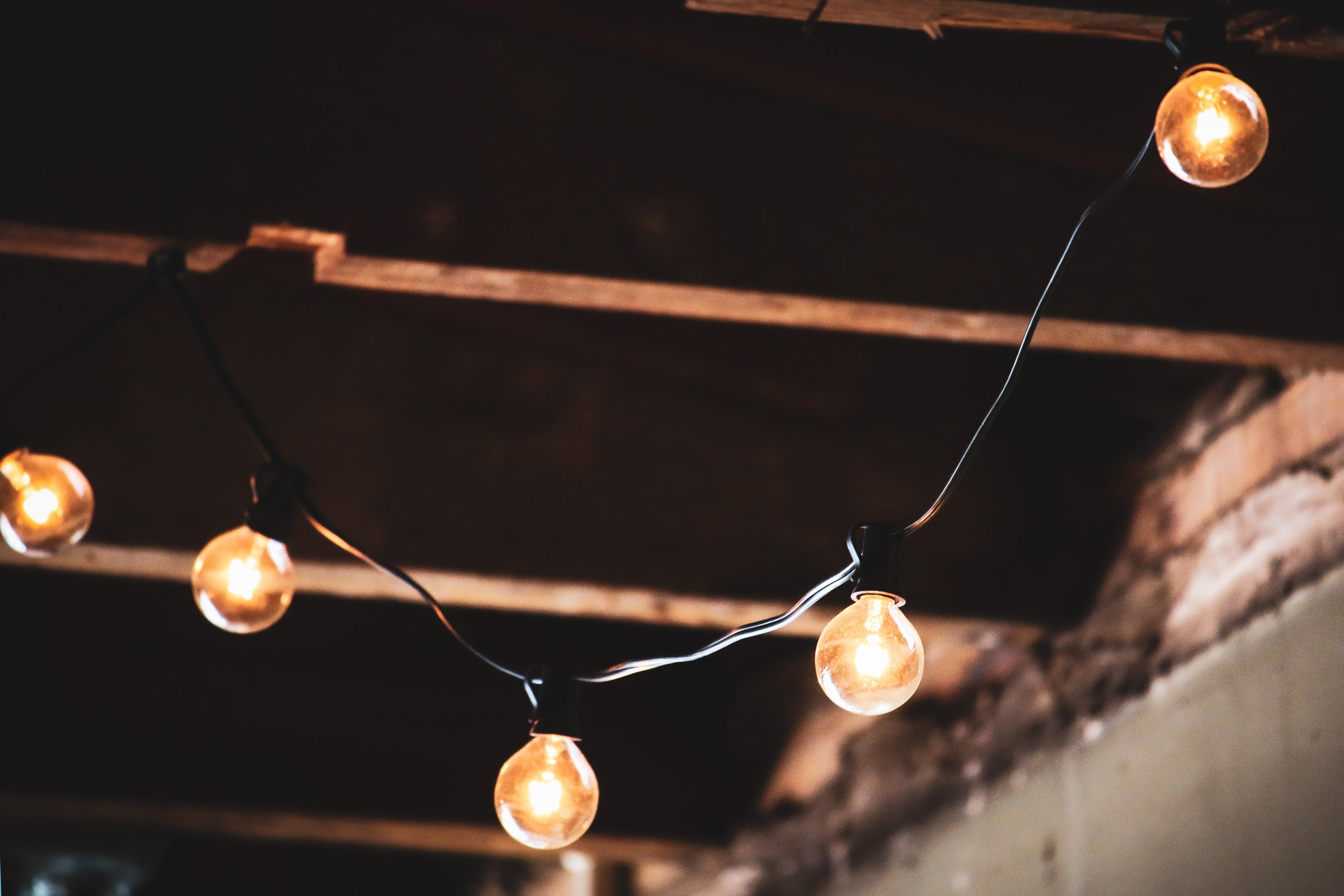 How To Hang String Lights On Vinyl Ceiling 