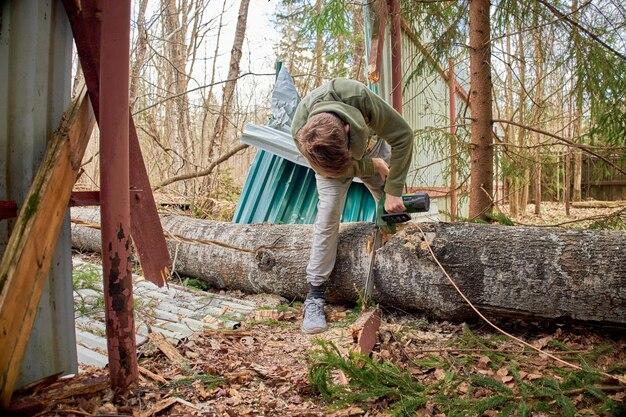 How To Cut Down A Tree Between Two Houses 