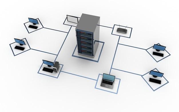 What networking equipment is usually at the center of a star topology? 